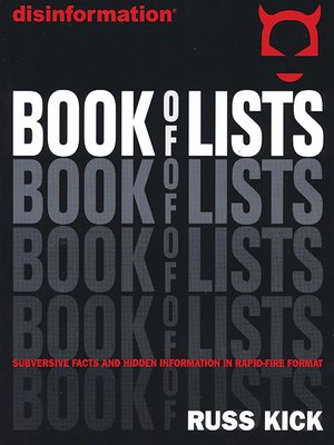 cover image of Disinformation Book of Lists